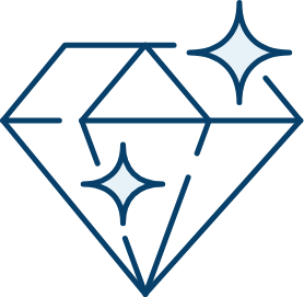 Positivity shining diamond